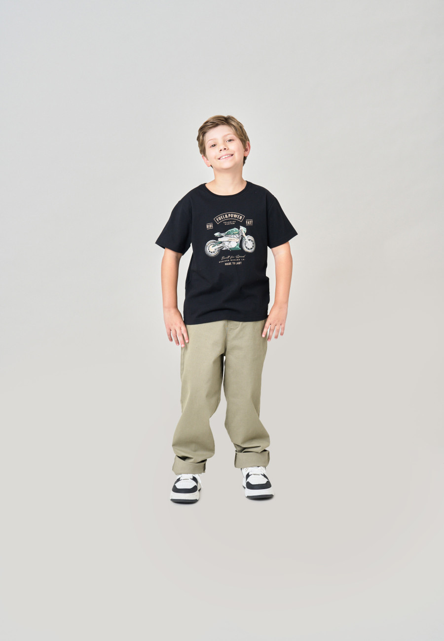 AVENUE T-shirt Black boys-2
